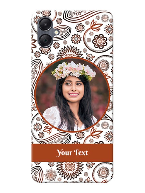 Custom Galaxy F05 phone cases online: Abstract Floral Design