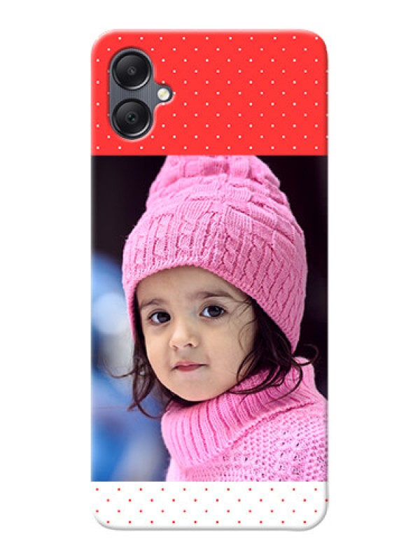 Custom Galaxy F05 personalised phone covers: Red Pattern Design