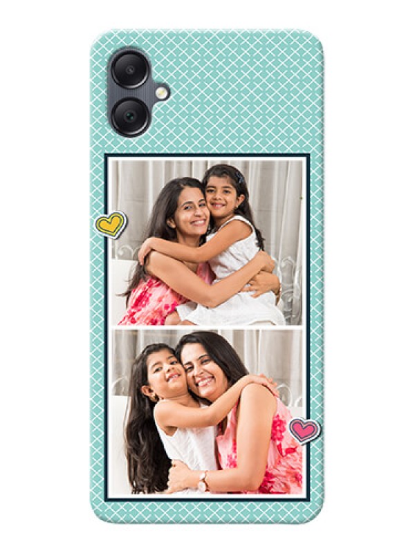 Custom Galaxy F05 Custom Phone Cases: 2 Image Holder with Pattern Design