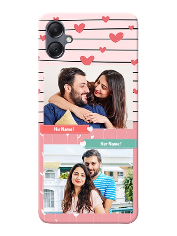 Custom Galaxy F05 custom mobile covers: Photo with Heart Design