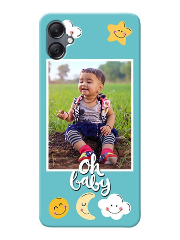 Custom Galaxy F05 Personalised Phone Cases: Smiley Kids Stars Design