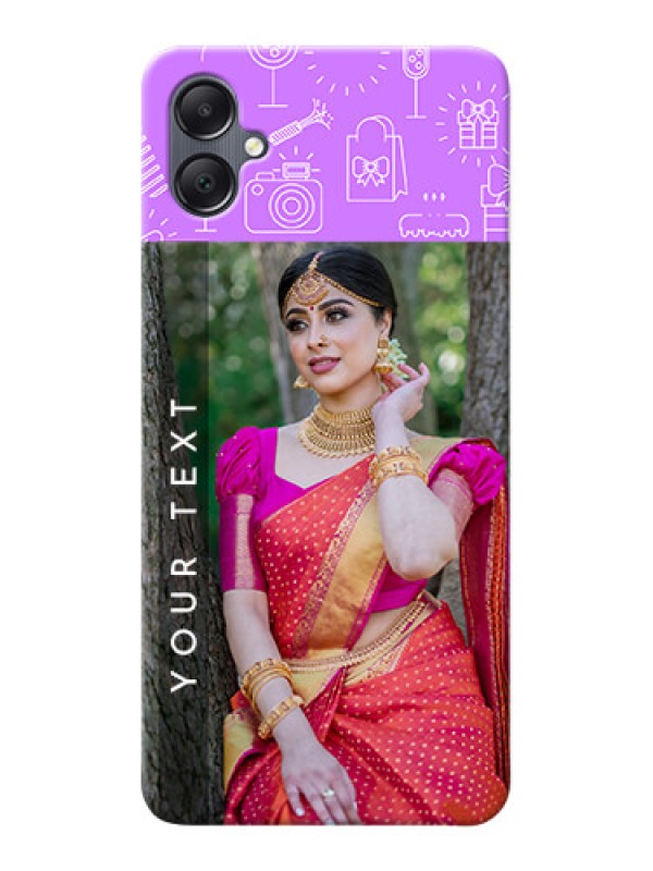 Custom Galaxy F05 Personalized Phone Cases: Birthday Icons Design