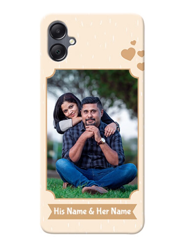 Custom Galaxy F05 mobile phone cases with confetti love design