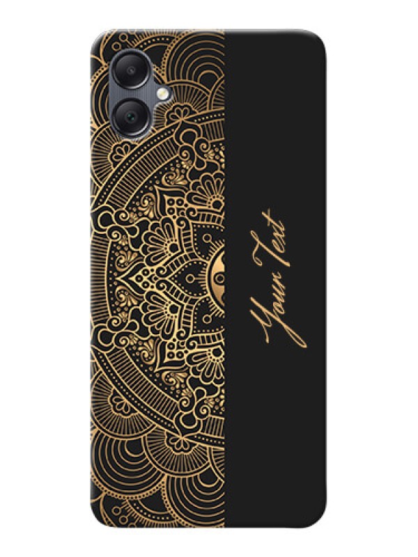 Custom Galaxy F05 Photo Printing on Case with Mandala art with custom text Design