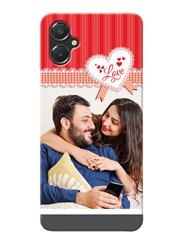 Custom Galaxy F06 Custom Hard Phone Case - Red Love Pattern Design