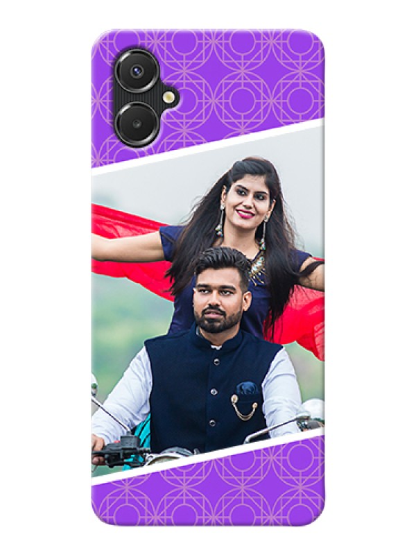 Custom Galaxy F06 Custom Hard Phone Case - Violet Color Pattern Design