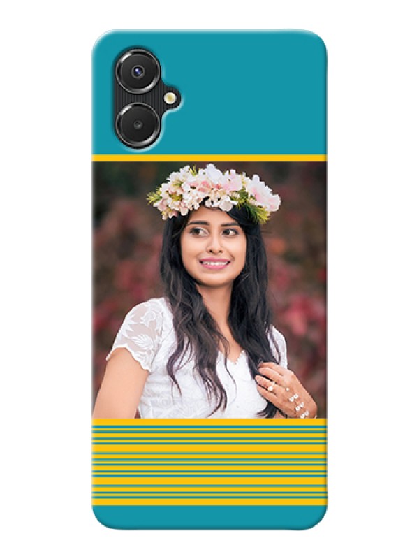 Custom Galaxy F06 Custom Hard Phone Case - Yellow & Blue Design