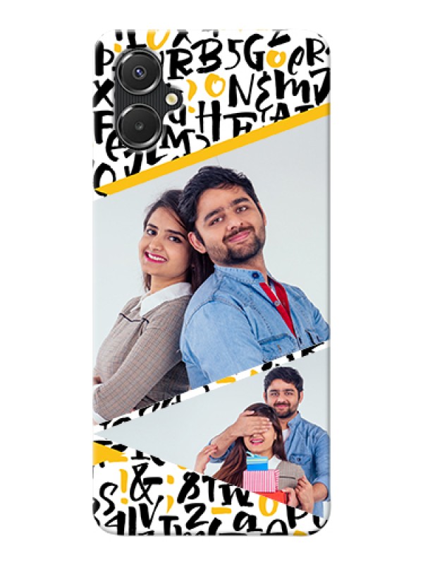 Custom Galaxy F06 Custom Hard Phone Case - Letters Pattern Design