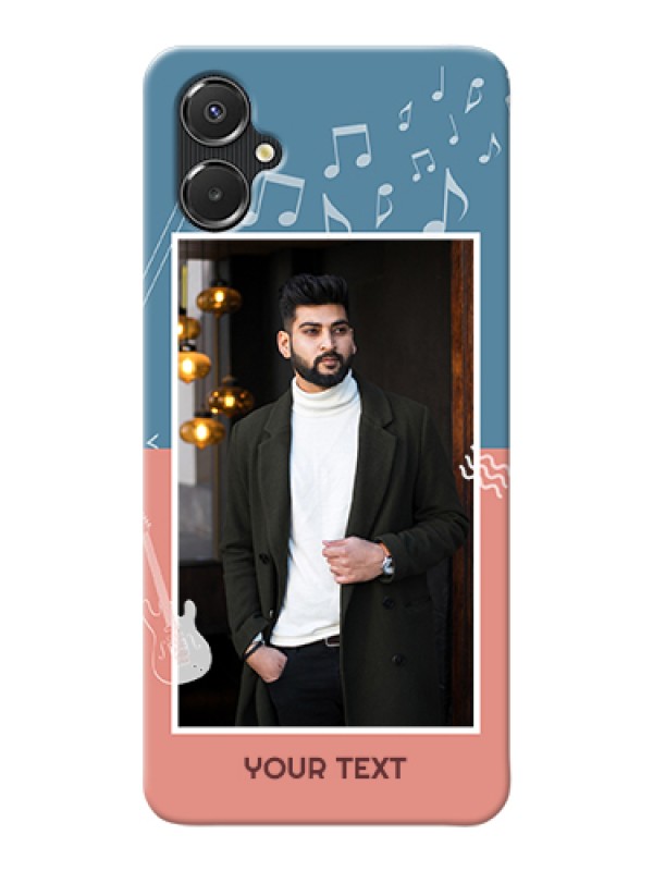 Custom Galaxy F06 Custom Hard Phone Case - With Color Musical Note Design