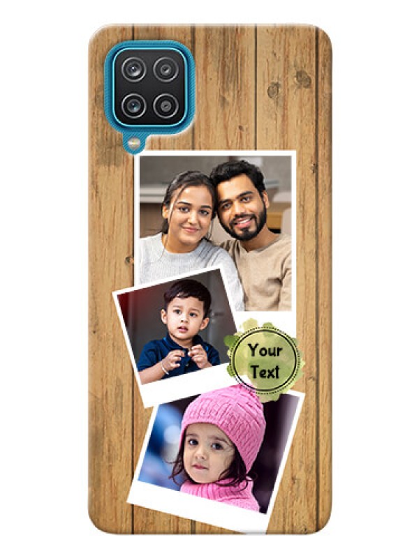 Custom Galaxy F12 Custom Mobile Phone Covers: Wooden Texture Design