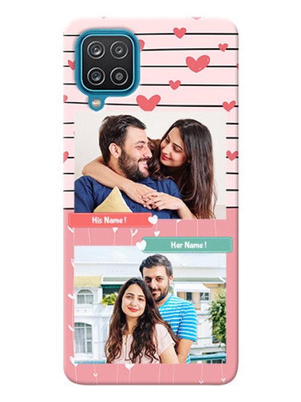 Custom Galaxy F12 custom mobile covers: Photo with Heart Design