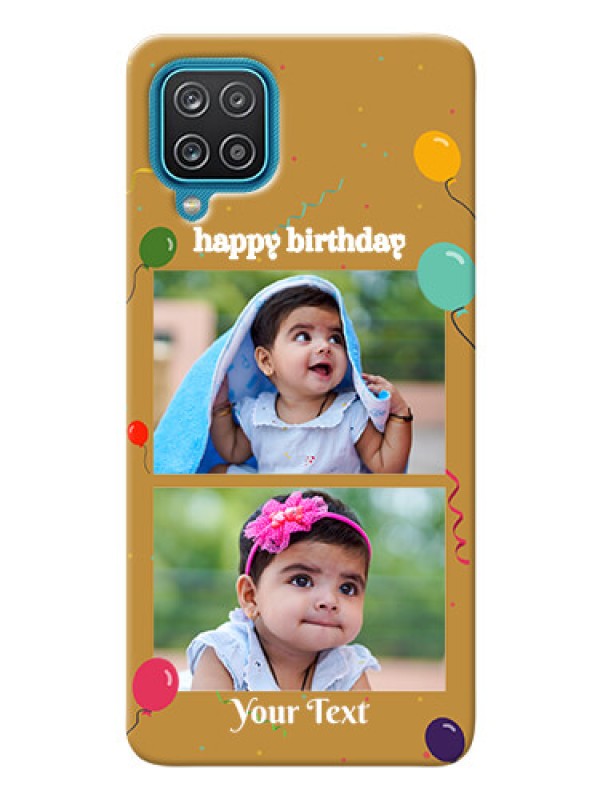Custom Galaxy F12 Phone Covers: Image Holder with Birthday Celebrations Design