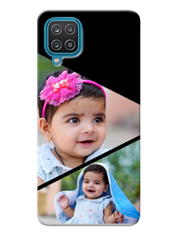 Custom Galaxy F12 mobile back covers online: Semi Cut Design