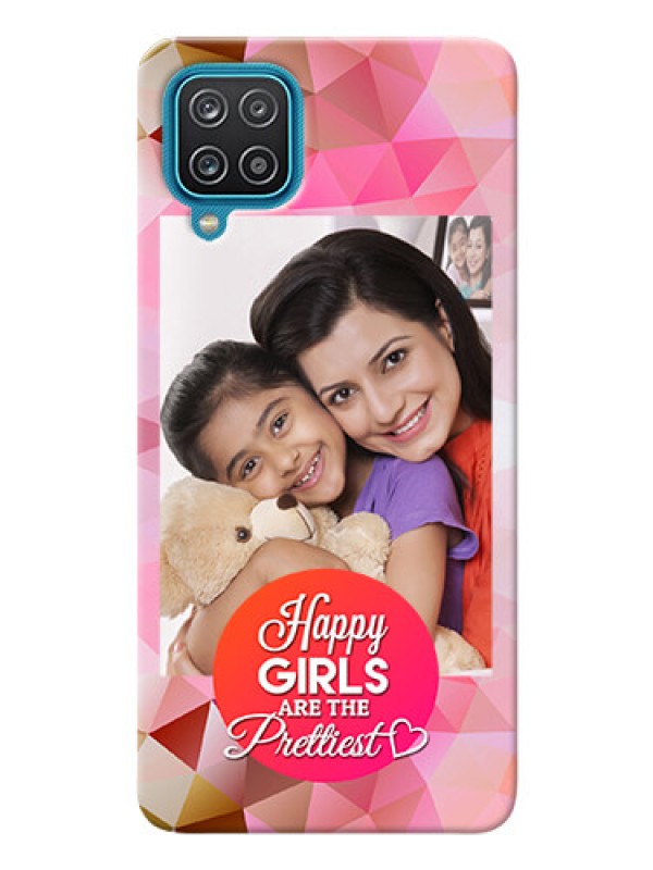 Custom Galaxy F12 Personalized Phone Covers: Abstract Triangle Design