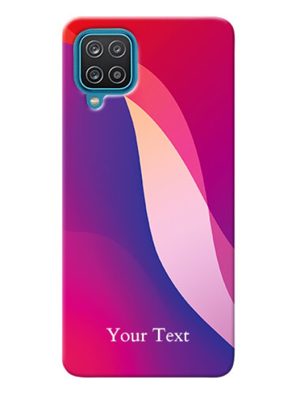 Custom Galaxy F12 Mobile Back Covers: Digital abstract Overlap Design