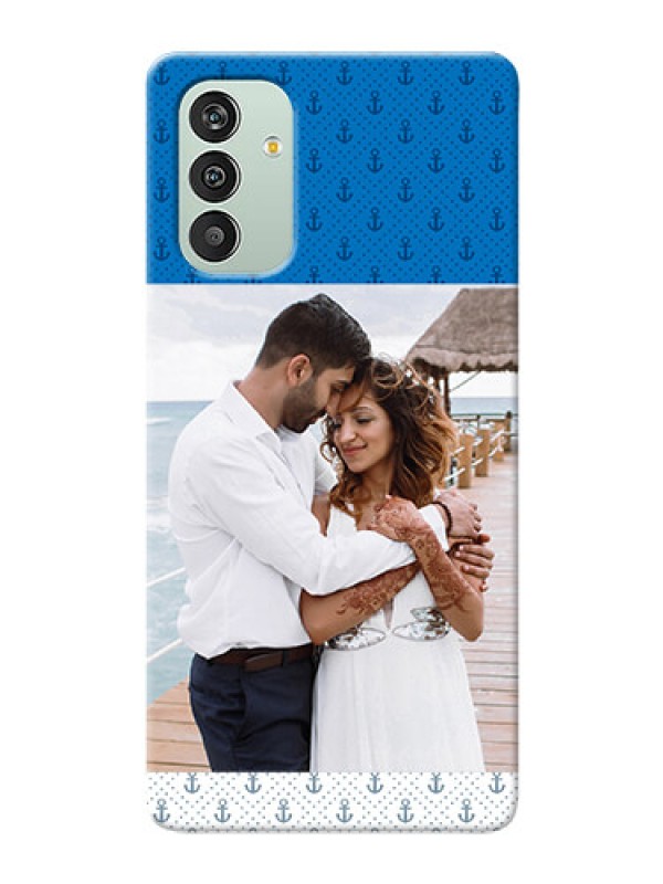 Custom Galaxy F13 Mobile Phone Covers: Blue Anchors Design