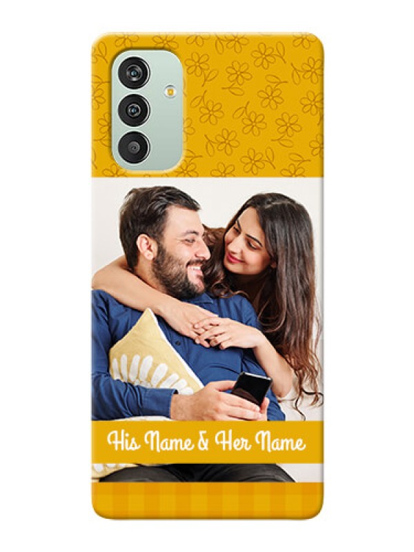 Custom Galaxy F13 mobile phone covers: Yellow Floral Design