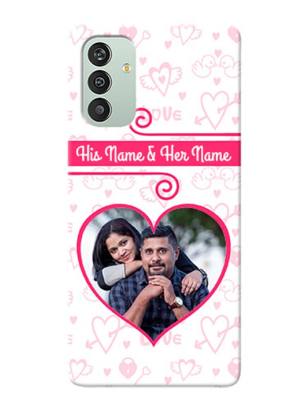Custom Galaxy F13 Personalized Phone Cases: Heart Shape Love Design