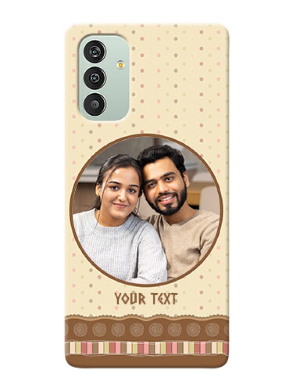 Custom Galaxy F13 Mobile Cases: Brown Dotted Mobile Case Design