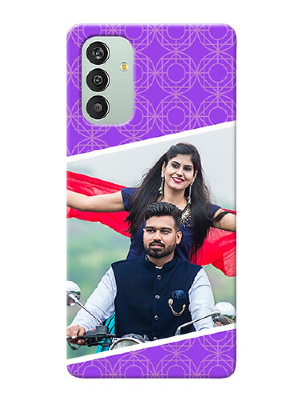 Custom Galaxy F13 mobile back covers online: violet Pattern Design