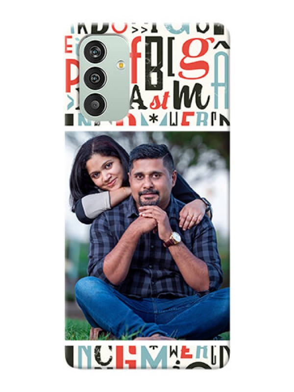 Custom Galaxy F13 custom mobile phone covers: Alphabet Design