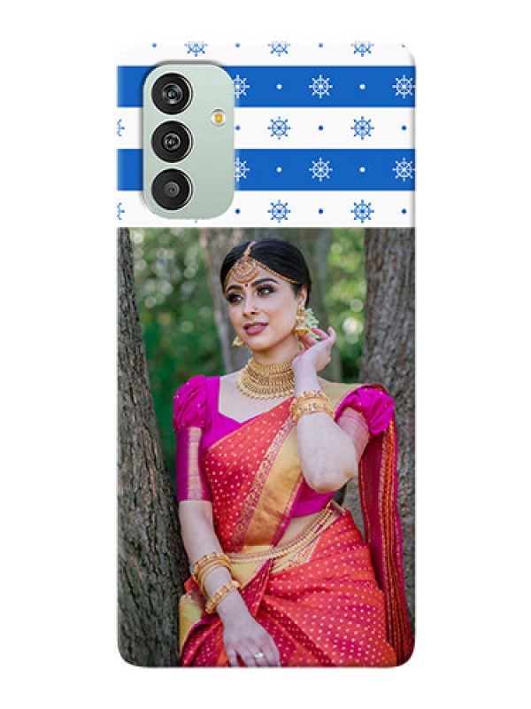 Custom Galaxy F13 custom mobile covers: Snow Pattern Design