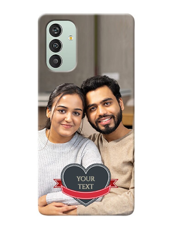 Custom Galaxy F13 mobile back covers online: Just Married Couple Design