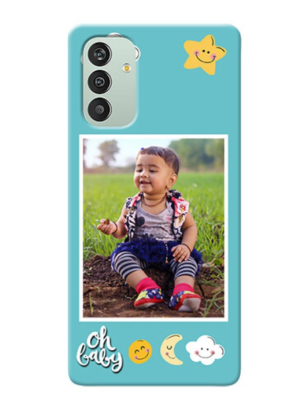 Custom Galaxy F13 Personalised Phone Cases: Smiley Kids Stars Design