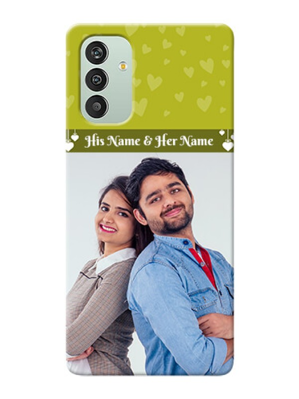 Custom Galaxy F13 custom mobile covers: You & Me Heart Design