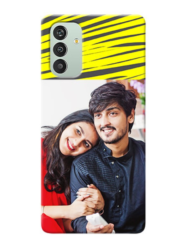 Custom Galaxy F13 Personalised mobile covers: Yellow Abstract Design