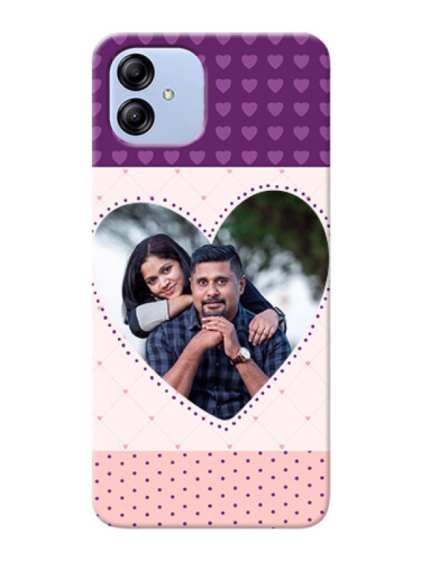 Custom Galaxy F14 5G Mobile Back Covers: Violet Love Dots Design