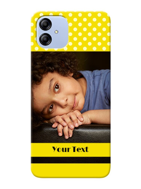 Custom Galaxy F14 5G Custom Mobile Covers: Bright Yellow Case Design