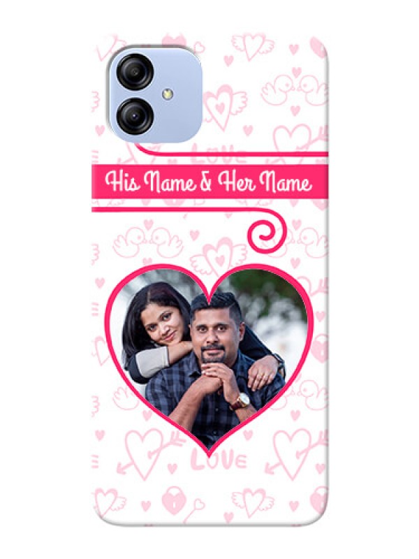 Custom Galaxy F14 5G Personalized Phone Cases: Heart Shape Love Design