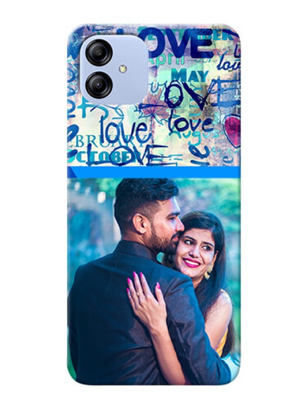 Custom Galaxy F14 5G Mobile Covers Online: Colorful Love Design