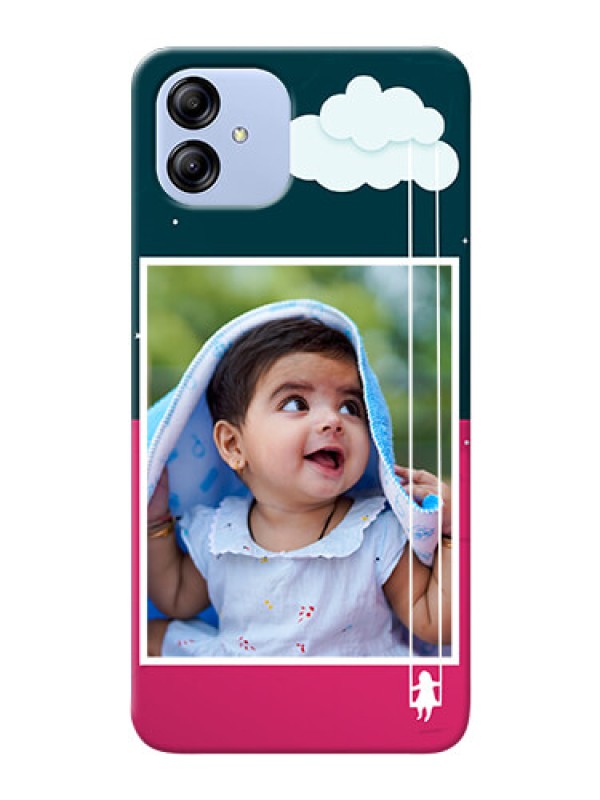 Custom Galaxy F14 5G custom phone covers: Cute Girl with Cloud Design