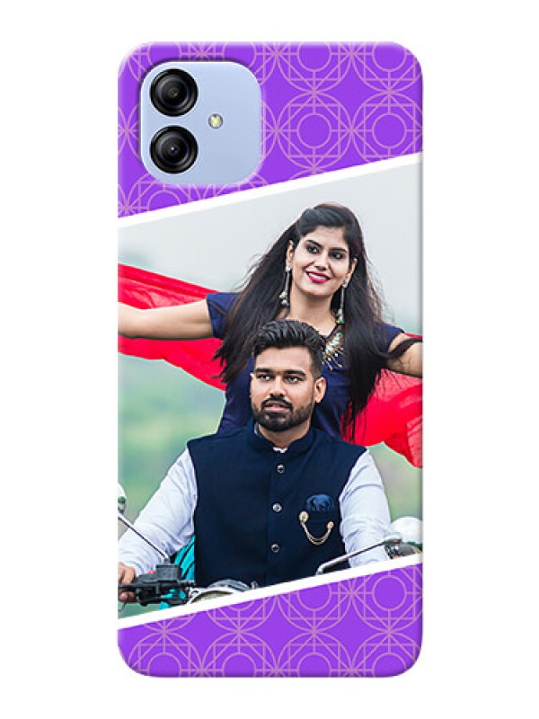 Custom Galaxy F14 5G mobile back covers online: violet Pattern Design
