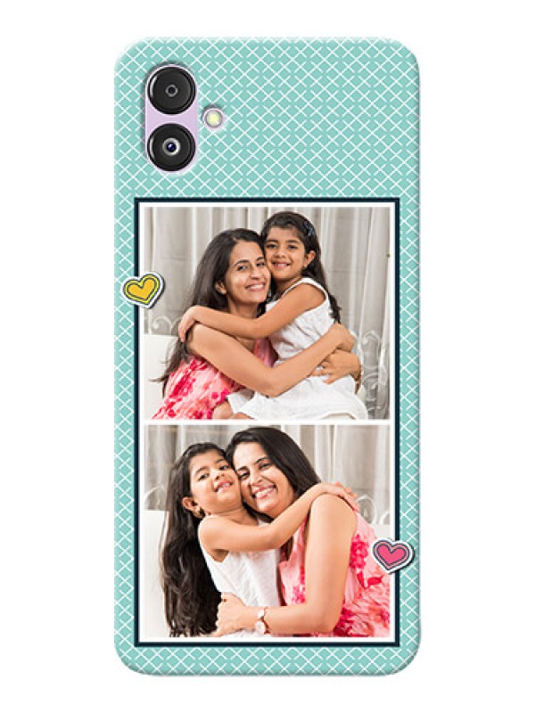Custom Galaxy F14 5G Custom Phone Cases: 2 Image Holder with Pattern Design