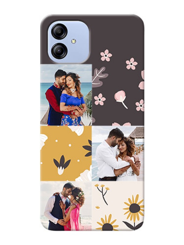 Custom Galaxy F14 5G phone cases online: 3 Images with Floral Design