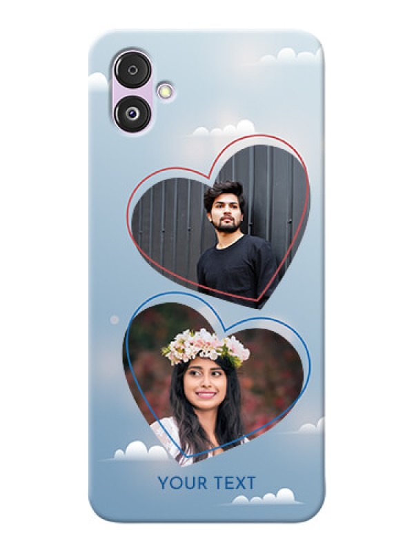 Custom Galaxy F14 5G Phone Cases: Blue Color Couple Design 