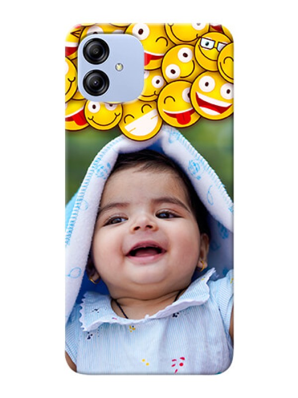 Custom Galaxy F14 5G Custom Phone Cases with Smiley Emoji Design