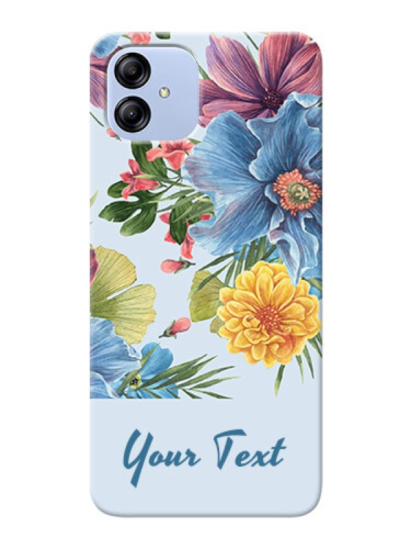 Custom Galaxy F14 5G Custom Phone Cases: Stunning Watercolored Flowers Painting Design