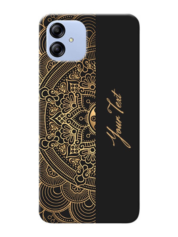 Custom Galaxy F14 5G Back Covers: Mandala art with custom text Design