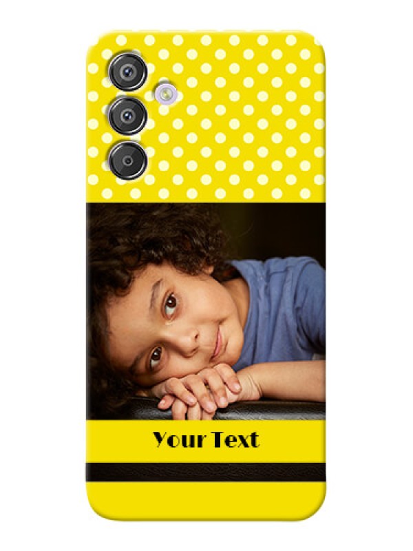 Custom Galaxy F15 5G Custom Mobile Covers: Bright Yellow Case Design