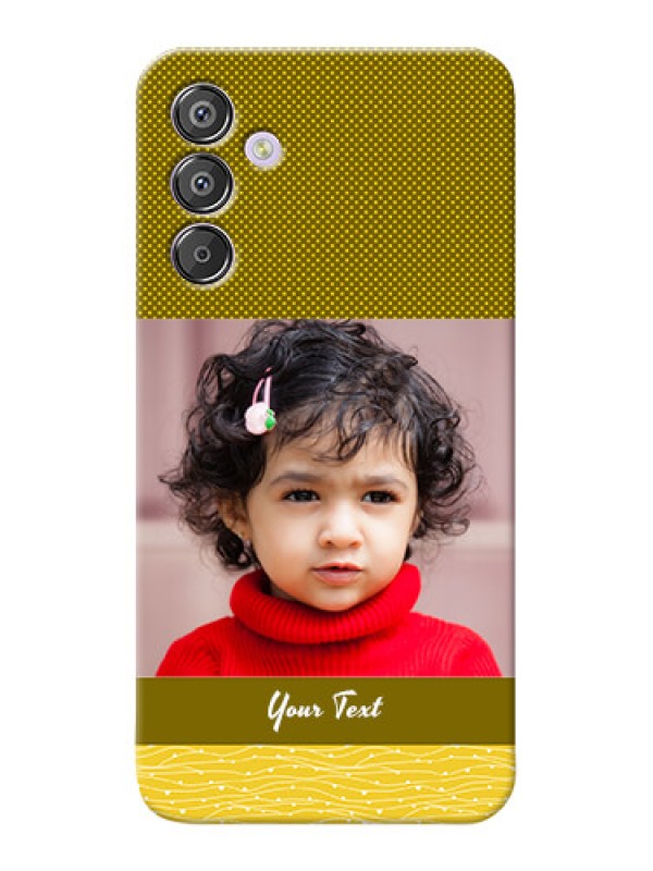 Custom Galaxy F15 5G custom mobile back covers: Simple Green Color Design