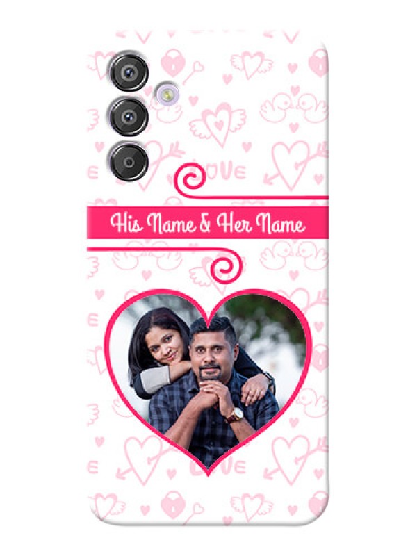 Custom Galaxy F15 5G Personalized Phone Cases: Heart Shape Love Design