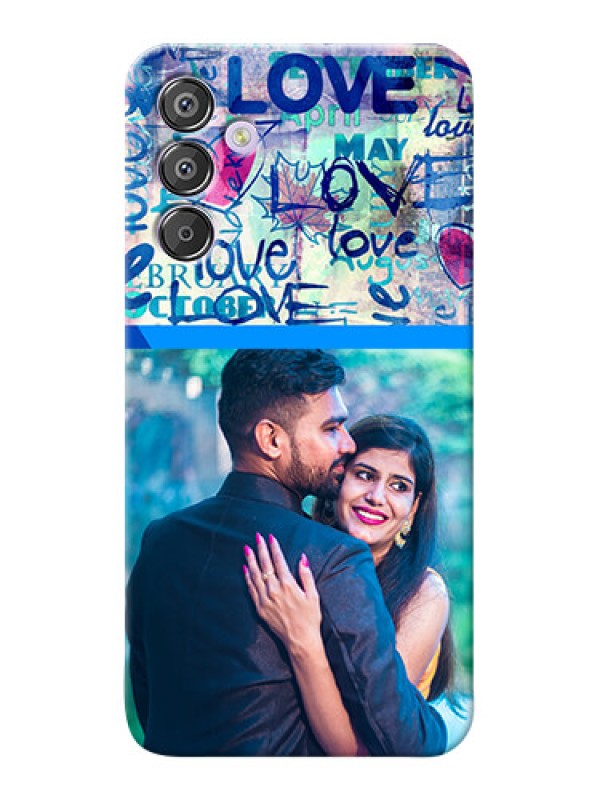 Custom Galaxy F15 5G Mobile Covers Online: Colorful Love Design