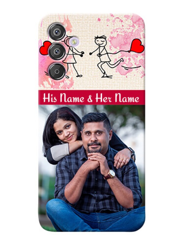 Custom Galaxy F15 5G phone back covers: You and Me Case Design