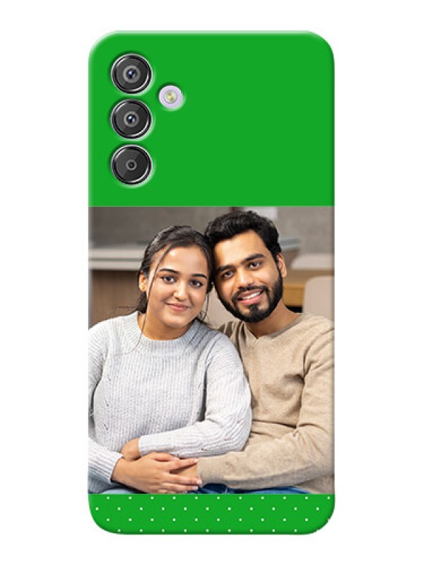 Custom Galaxy F15 5G Personalised mobile covers: Green Pattern Design