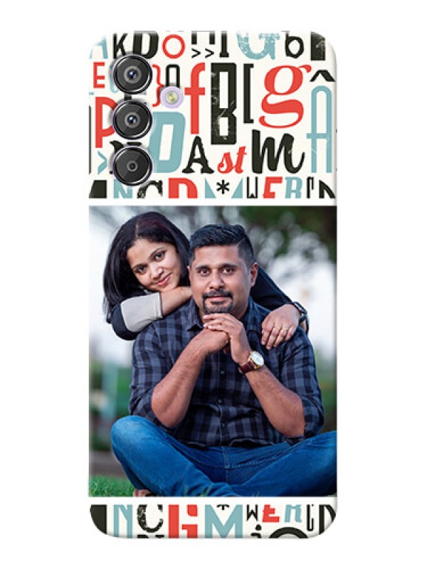 Custom Galaxy F15 5G custom mobile phone covers: Alphabet Design