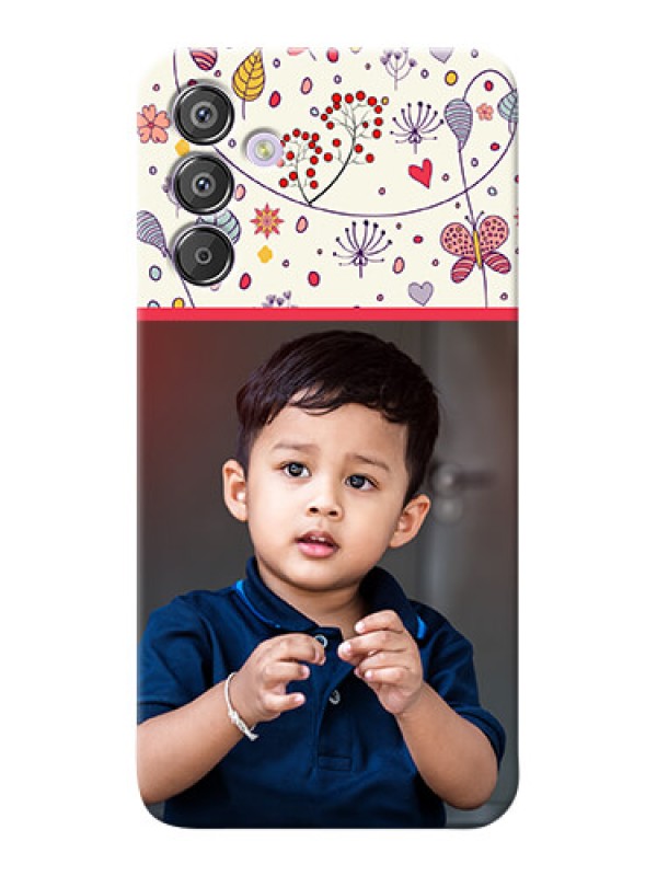 Custom Galaxy F15 5G phone back covers: Premium Floral Design